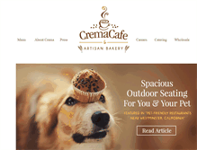 Tablet Screenshot of cremacafe.com